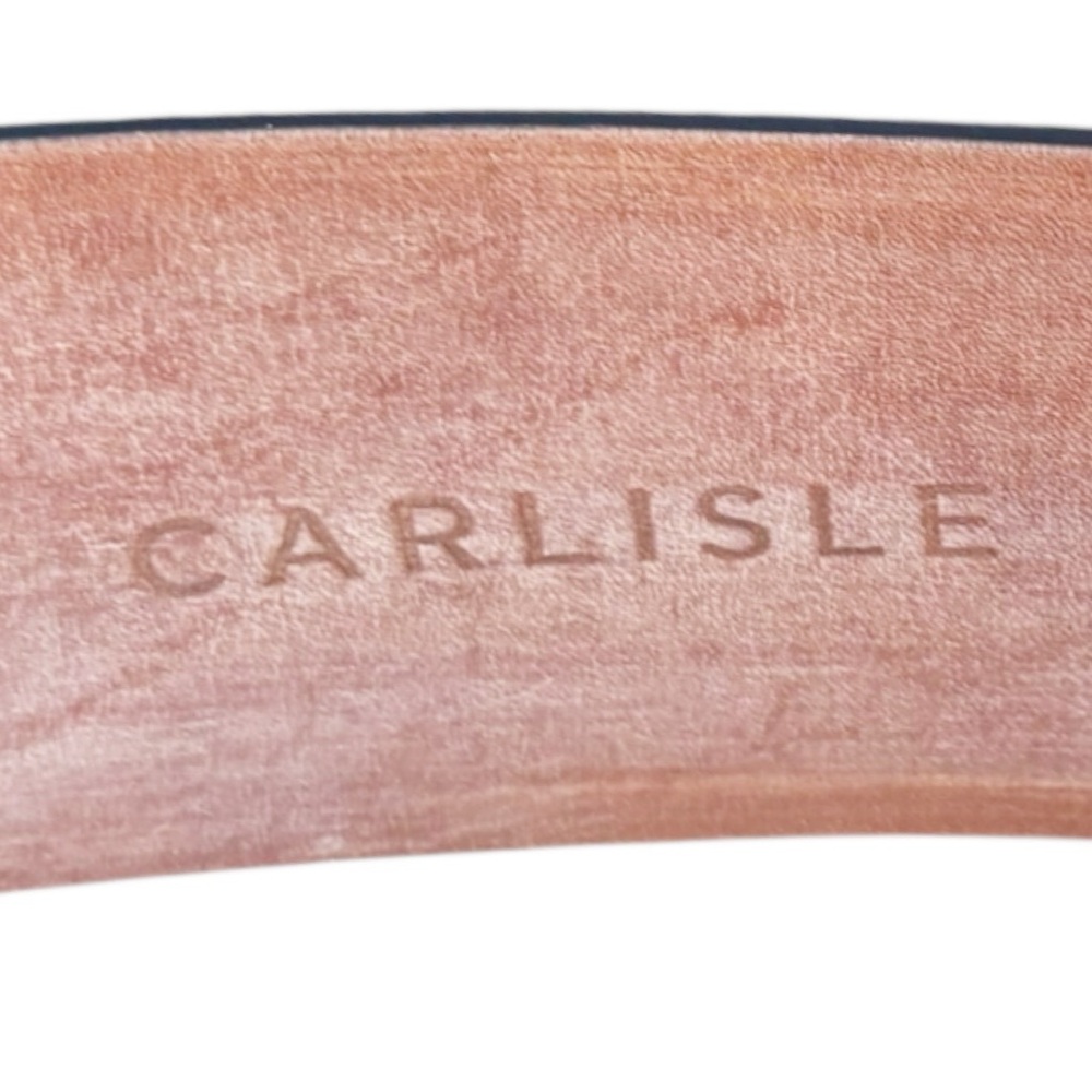 Carlisle blue suede finished leather hip belt curved with a gunmetal buckle |M - Picture 14 of 16